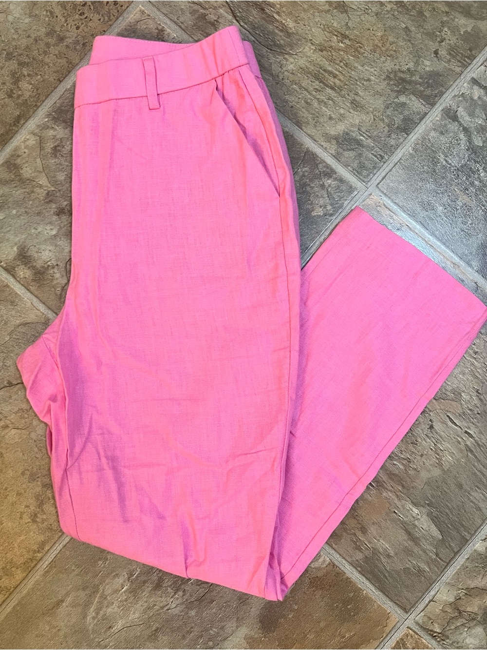 Cato Bright Pink Straight-Leg Women's Trousers
